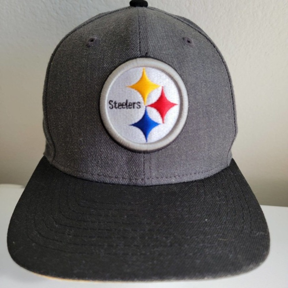 NFL Pittsburgh Steelers New Era 9fifty Hat Cap Snapback Gray Black Yellow